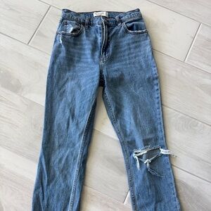 Abercrombie & Fitch Blue Straight Leg Jeans